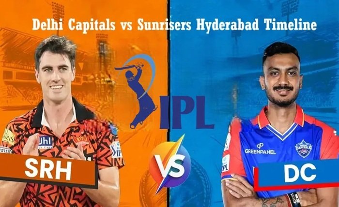 delhi capitals vs sunrisers hyderabad timeline